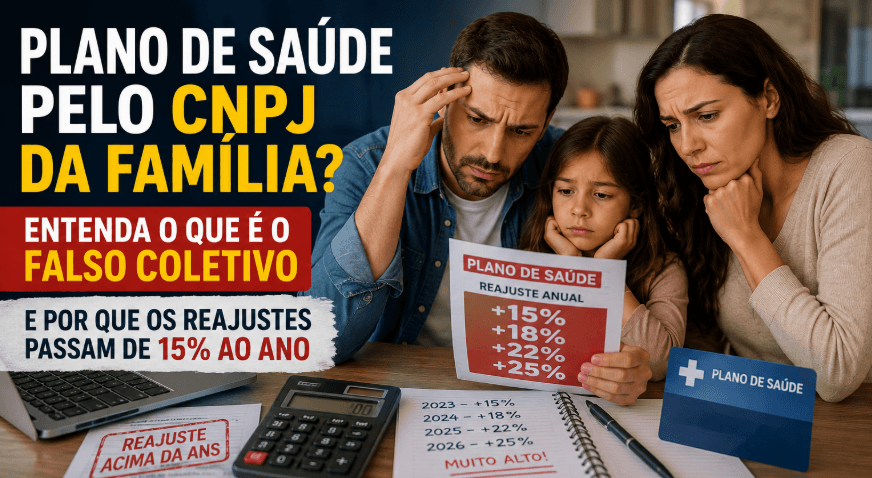 Plano de saúde pelo CNPJ da família: o que é o falso coletivo e por que os reajustes são tão altos?